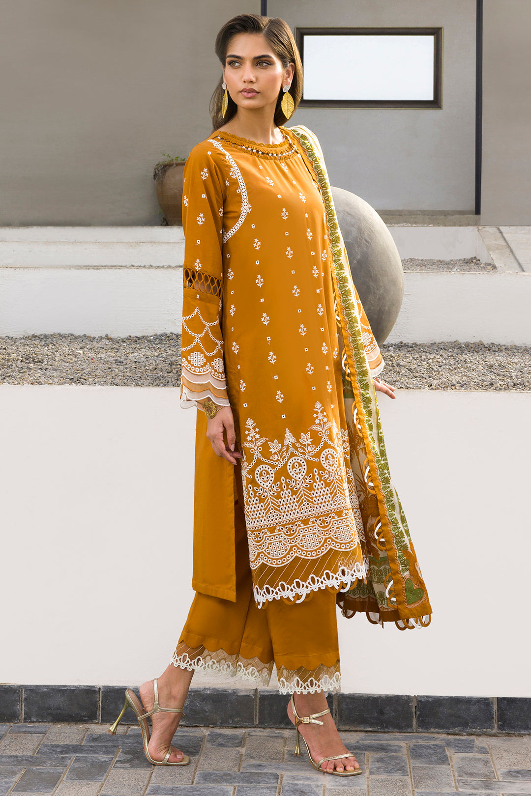 Embroidered Shirt Shalwar Dupatta