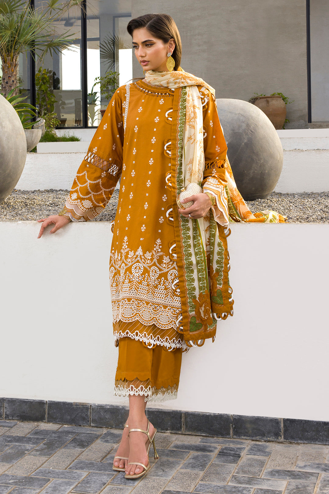 Embroidered Shirt Shalwar Dupatta