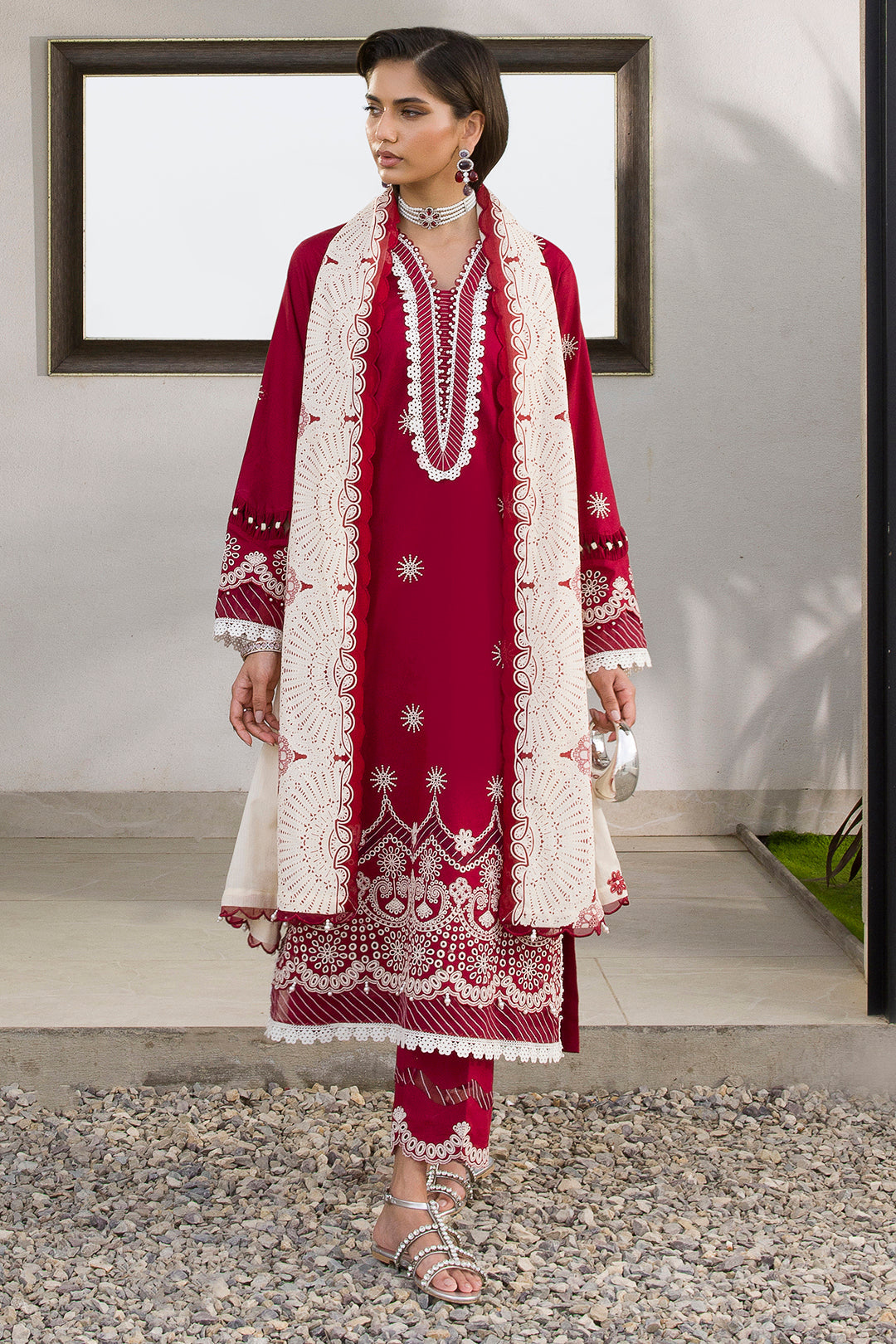 Embroidered Shirt Shalwar Dupatta