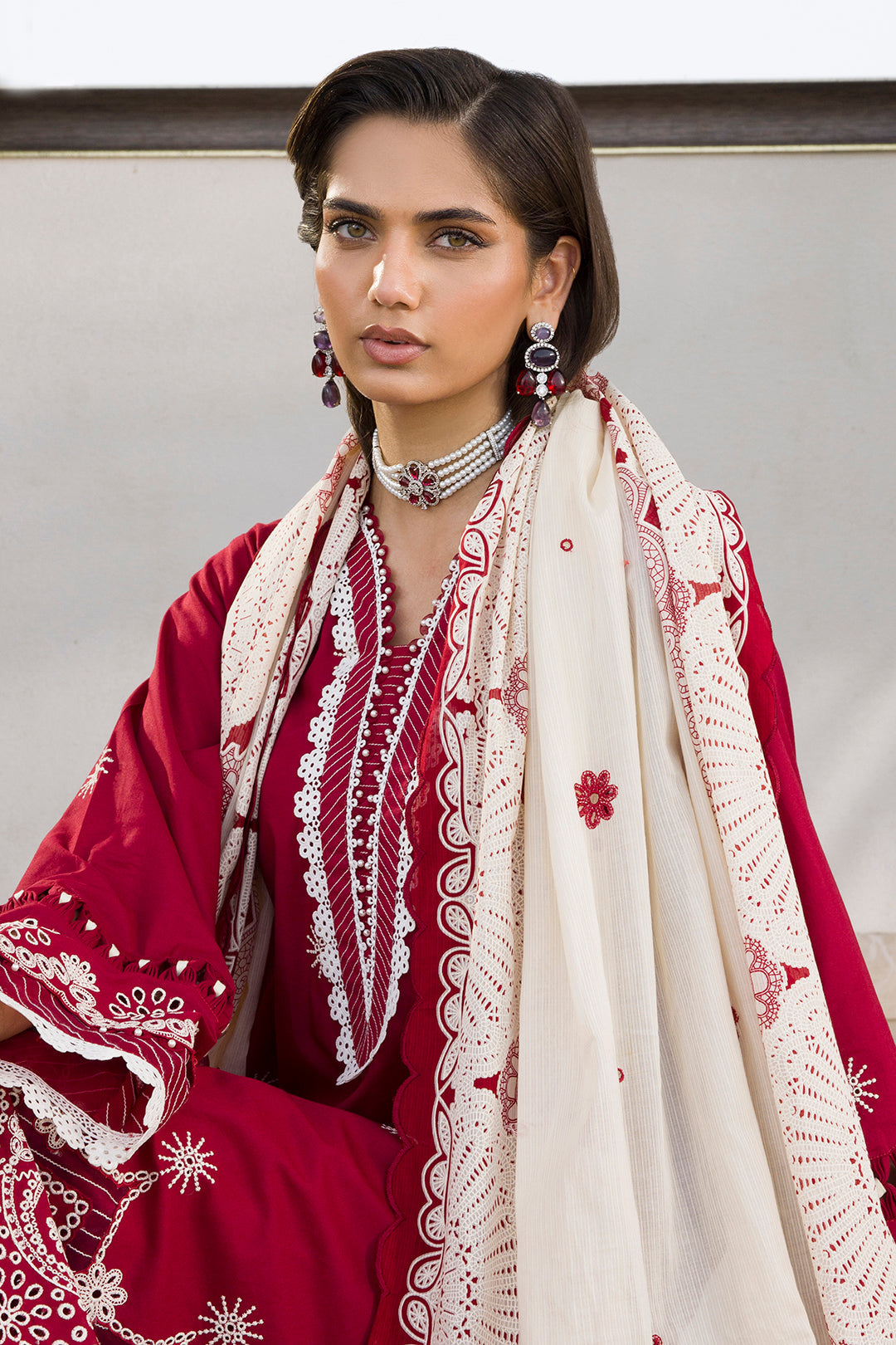 Embroidered Shirt Shalwar Dupatta