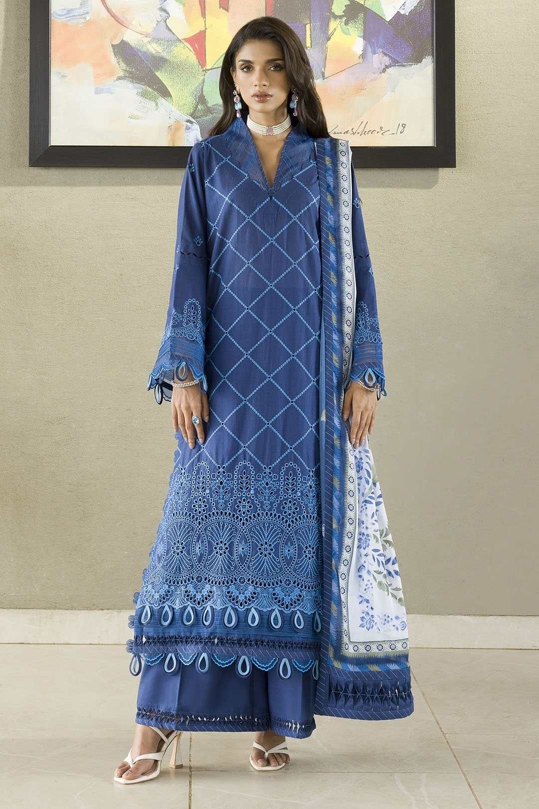 Embroidered Shirt Shalwar Dupatta