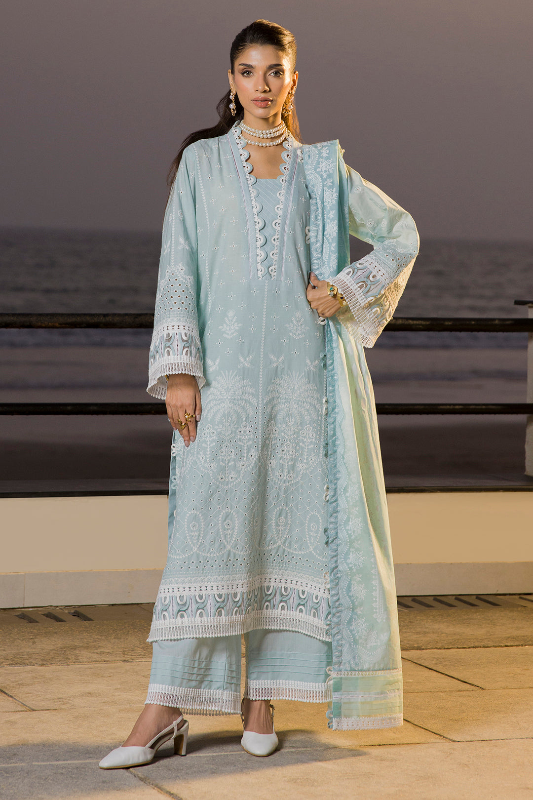 Embroidered Shirt Shalwar Dupatta