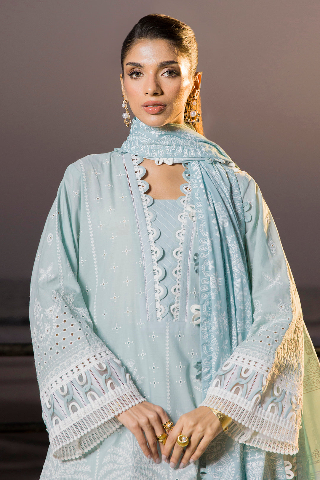 Embroidered Shirt Shalwar Dupatta