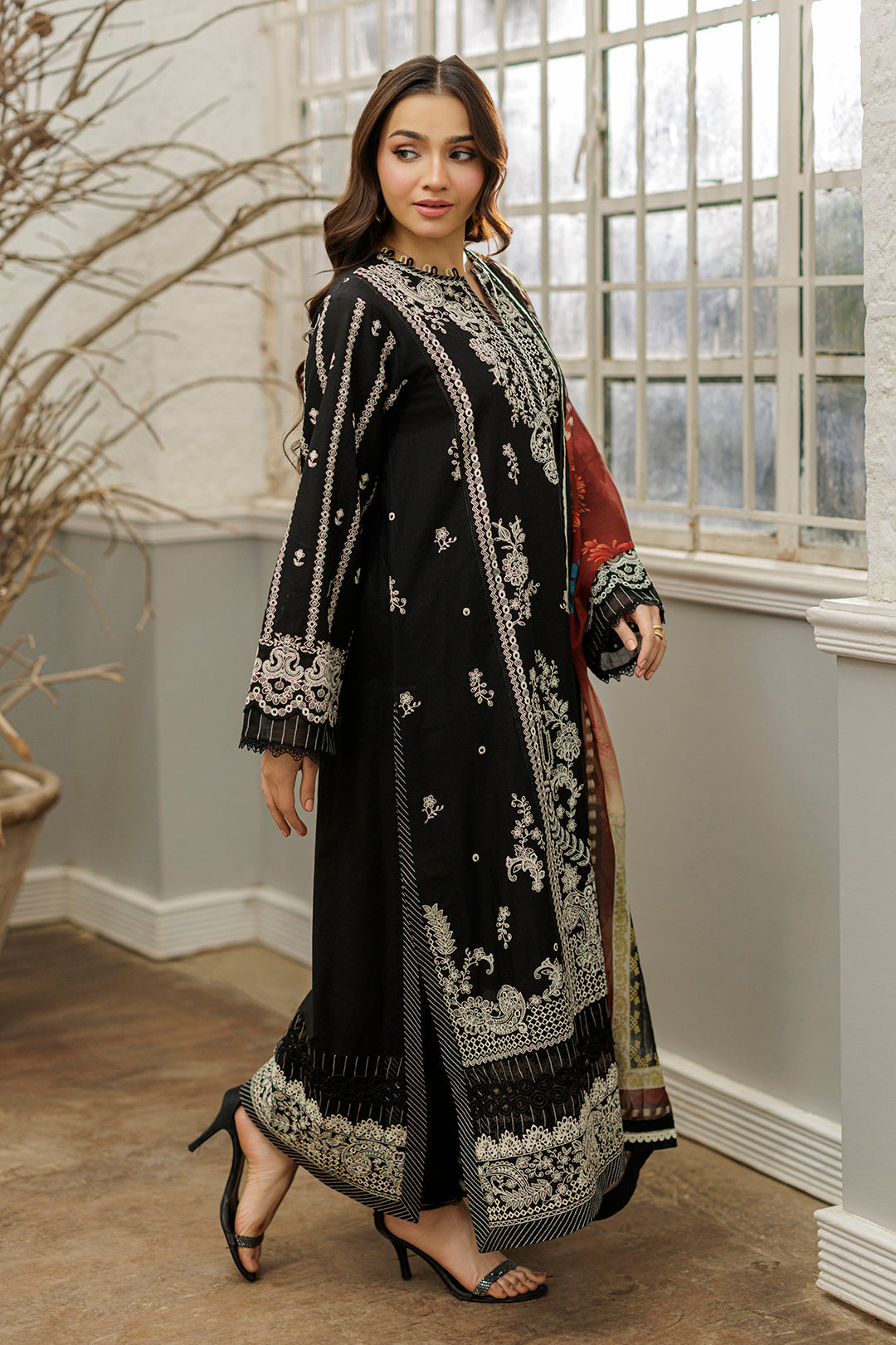 Embroidered Shirt Shalwar Dupatta