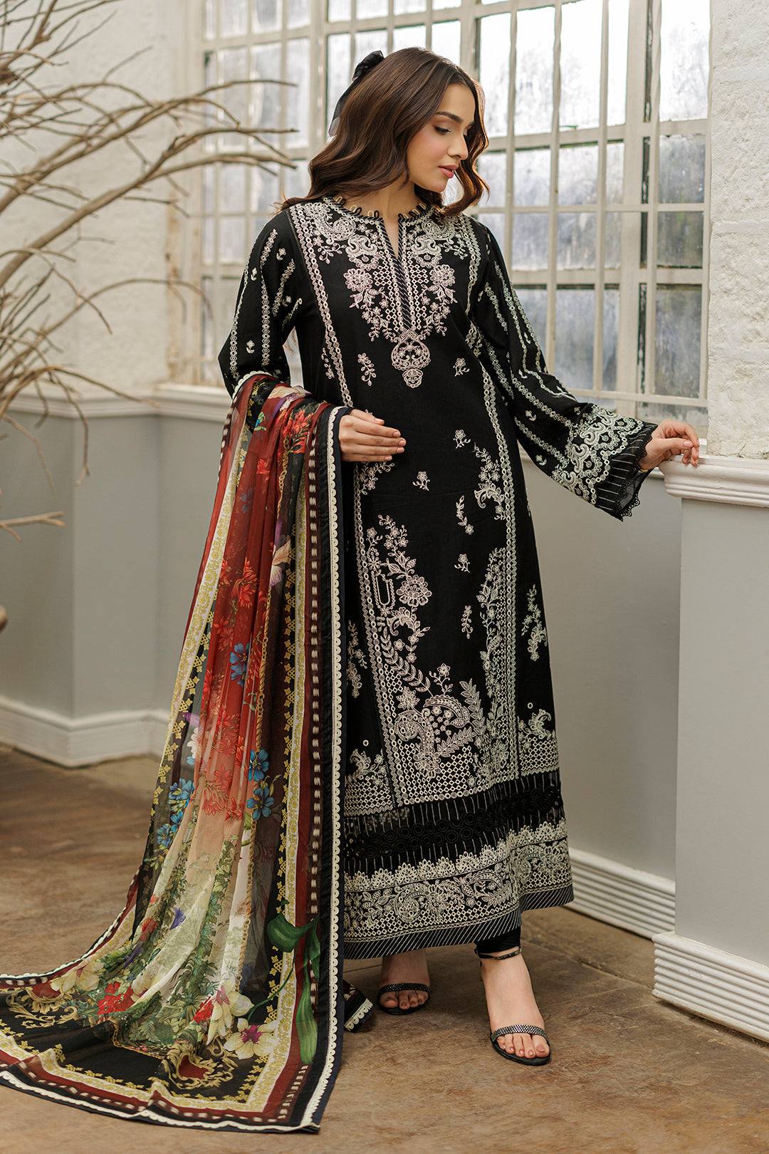 Embroidered Shirt Shalwar Dupatta