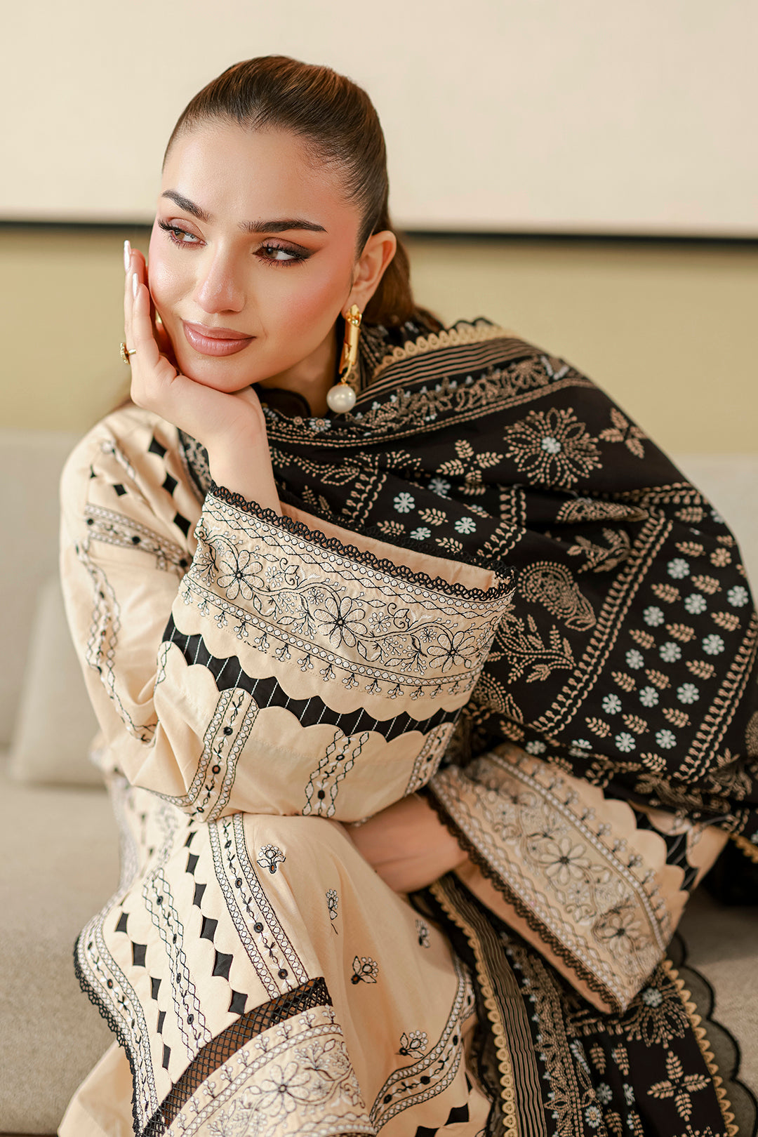 Embroidered Shirt Shalwar Dupatta