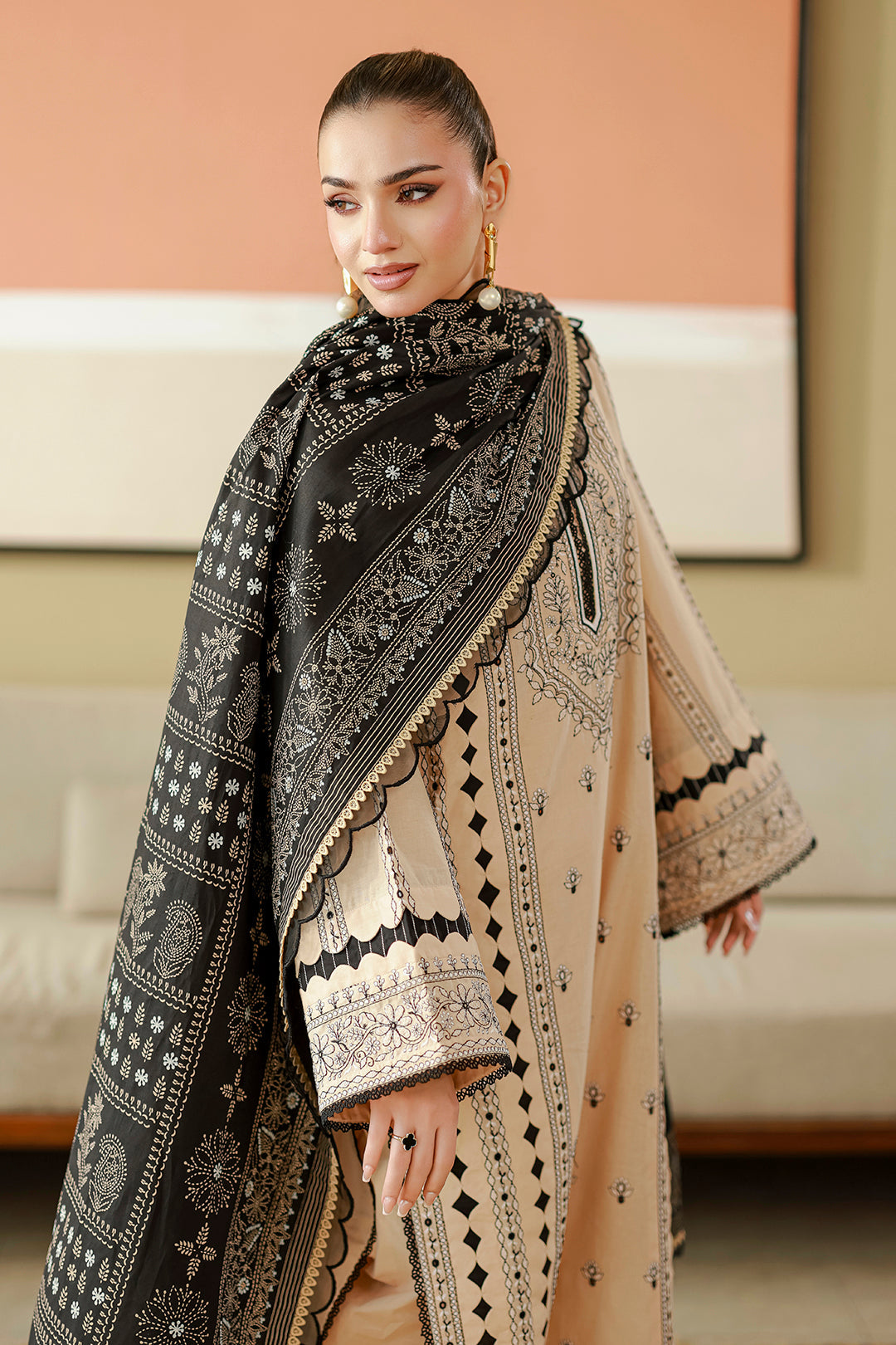 Embroidered Shirt Shalwar Dupatta