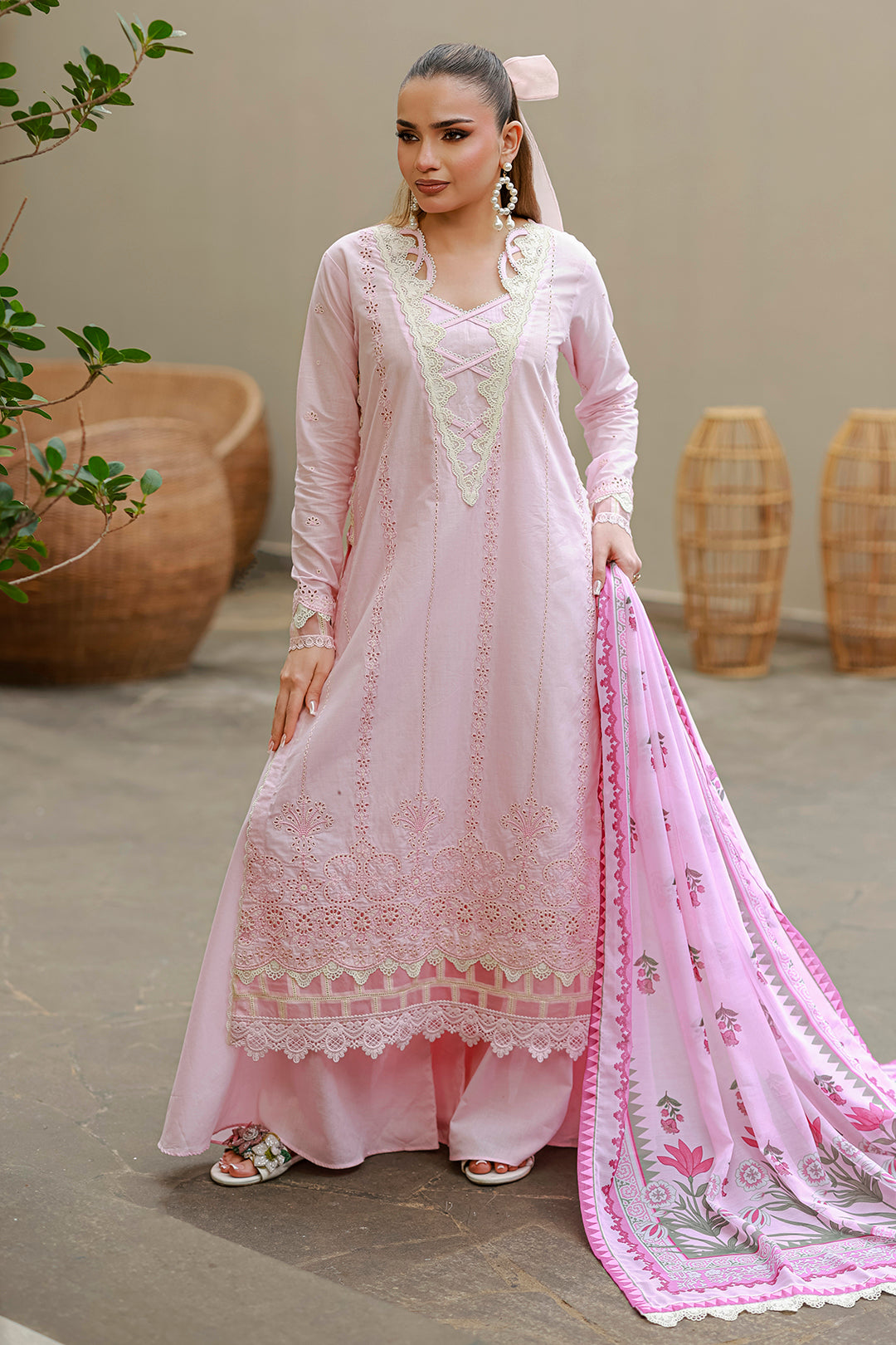 Embroidered Shirt Shalwar Dupatta
