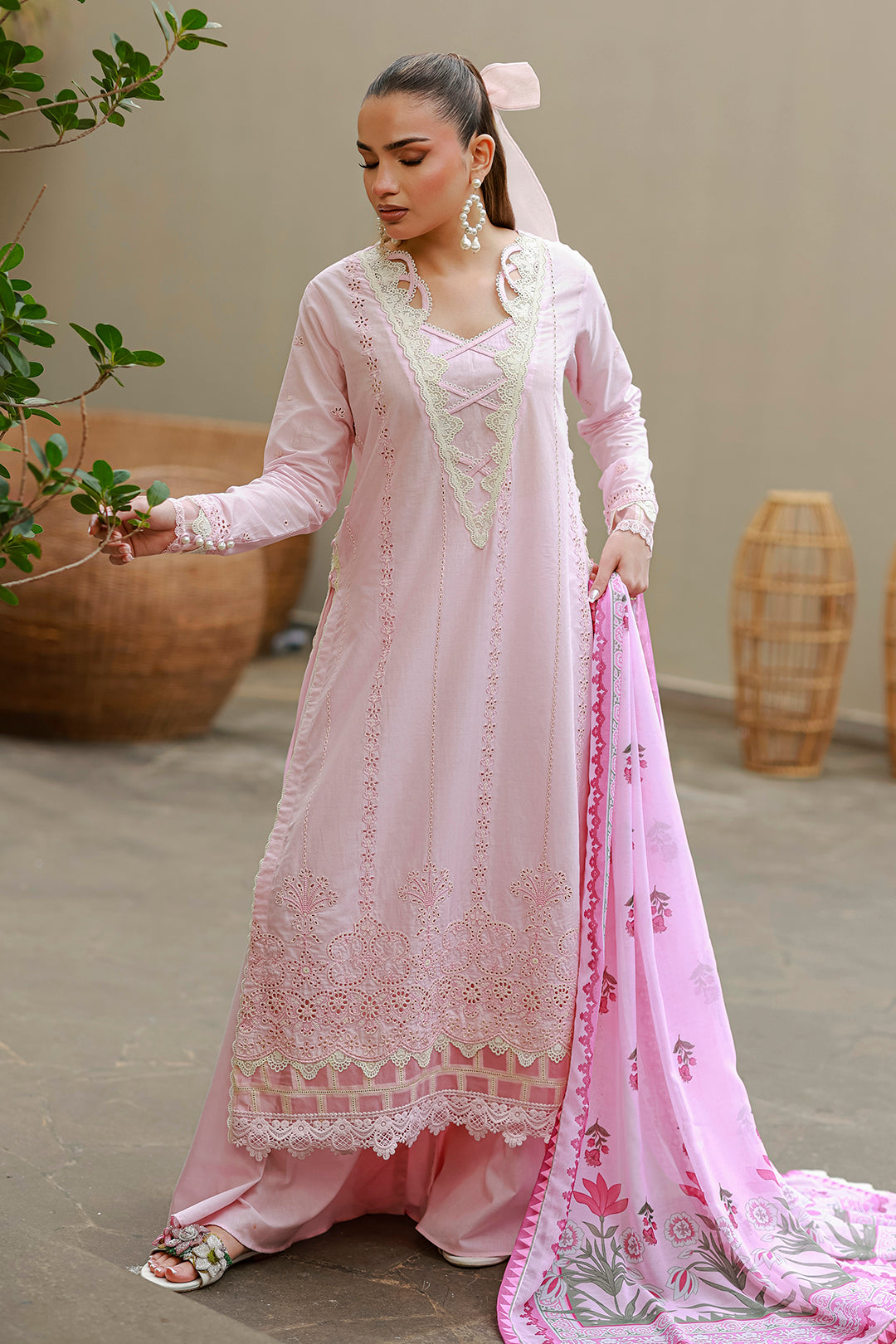 Embroidered Shirt Shalwar Dupatta