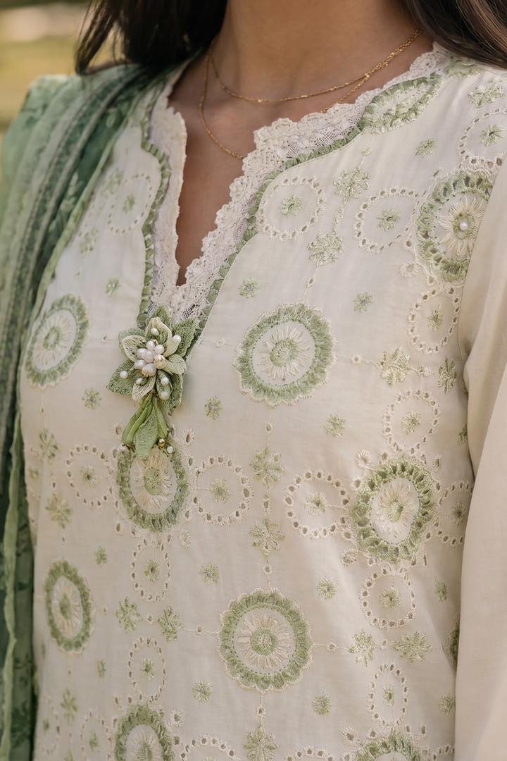 Embroidered Shirt Shalwar Dupatta