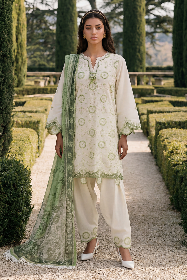 Embroidered Shirt Shalwar Dupatta