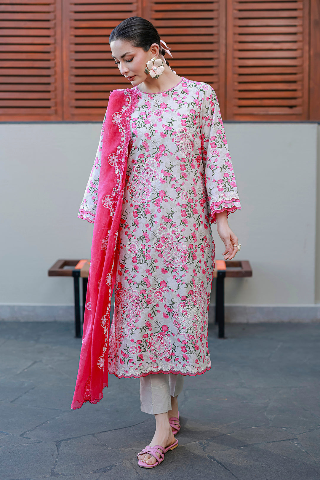 Embroidered Shirt Shalwar Dupatta