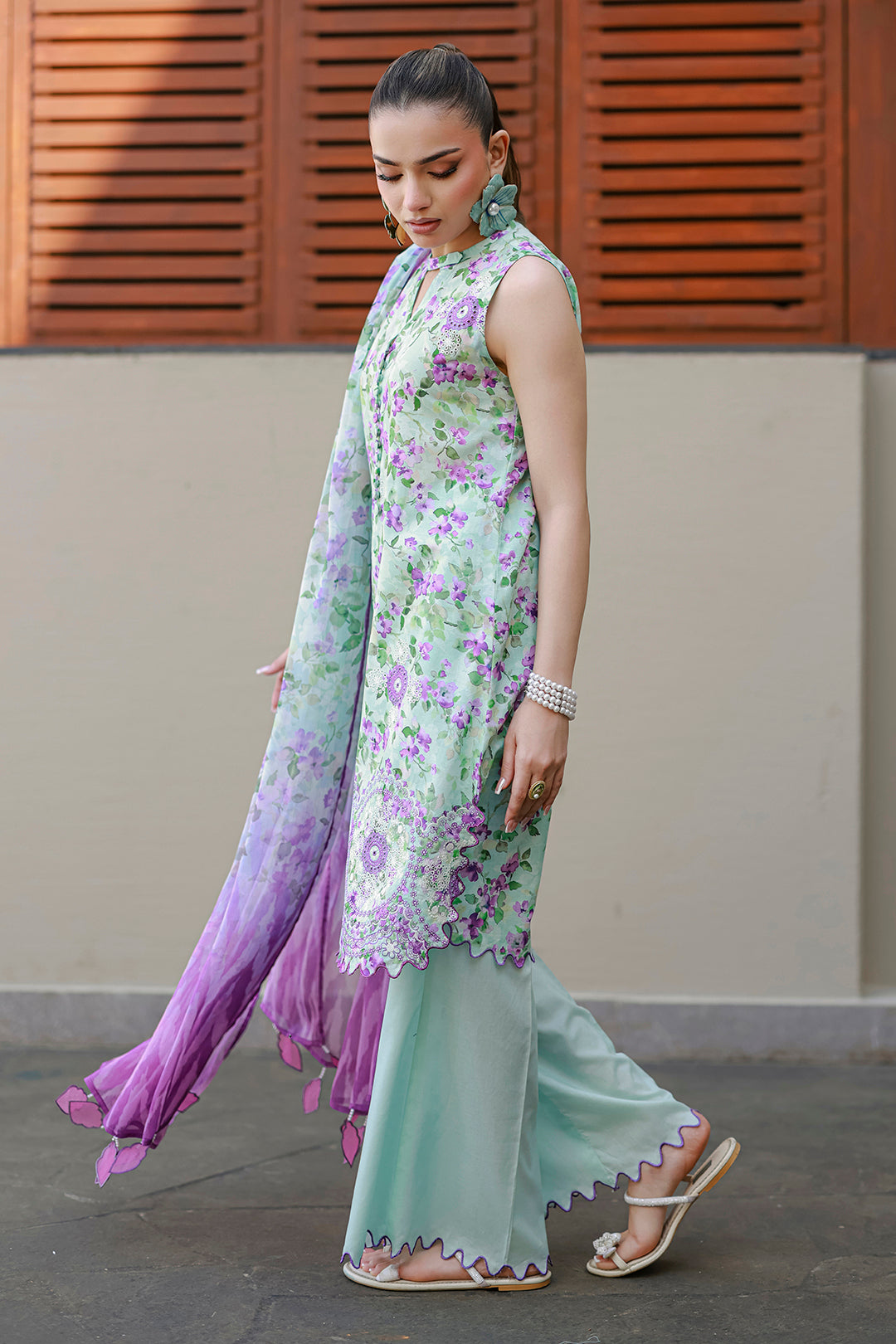 Embroidered Shirt Shalwar Dupatta