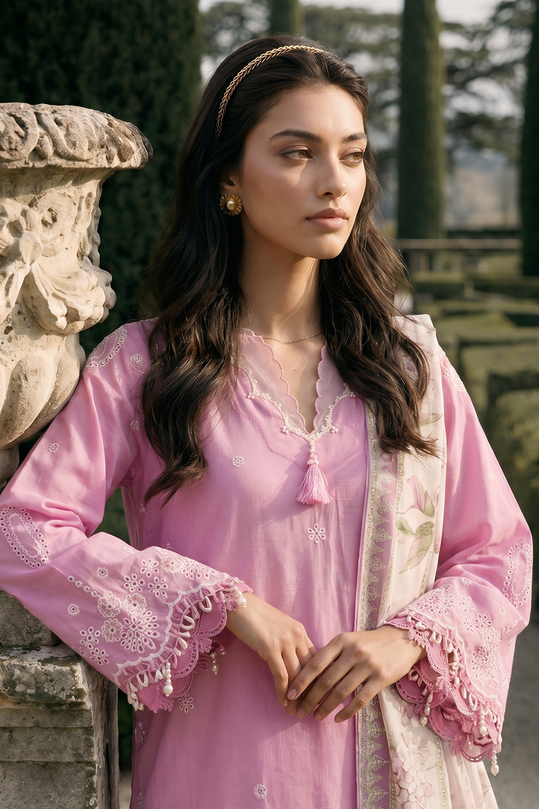 Embroidered Shirt Shalwar Dupatta