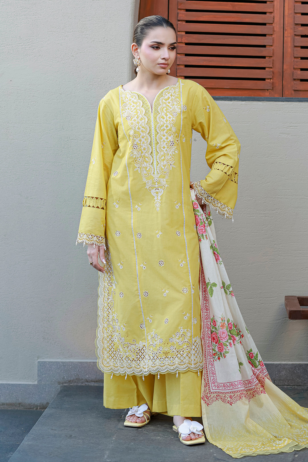 Embroidered Shirt Shalwar Dupatta
