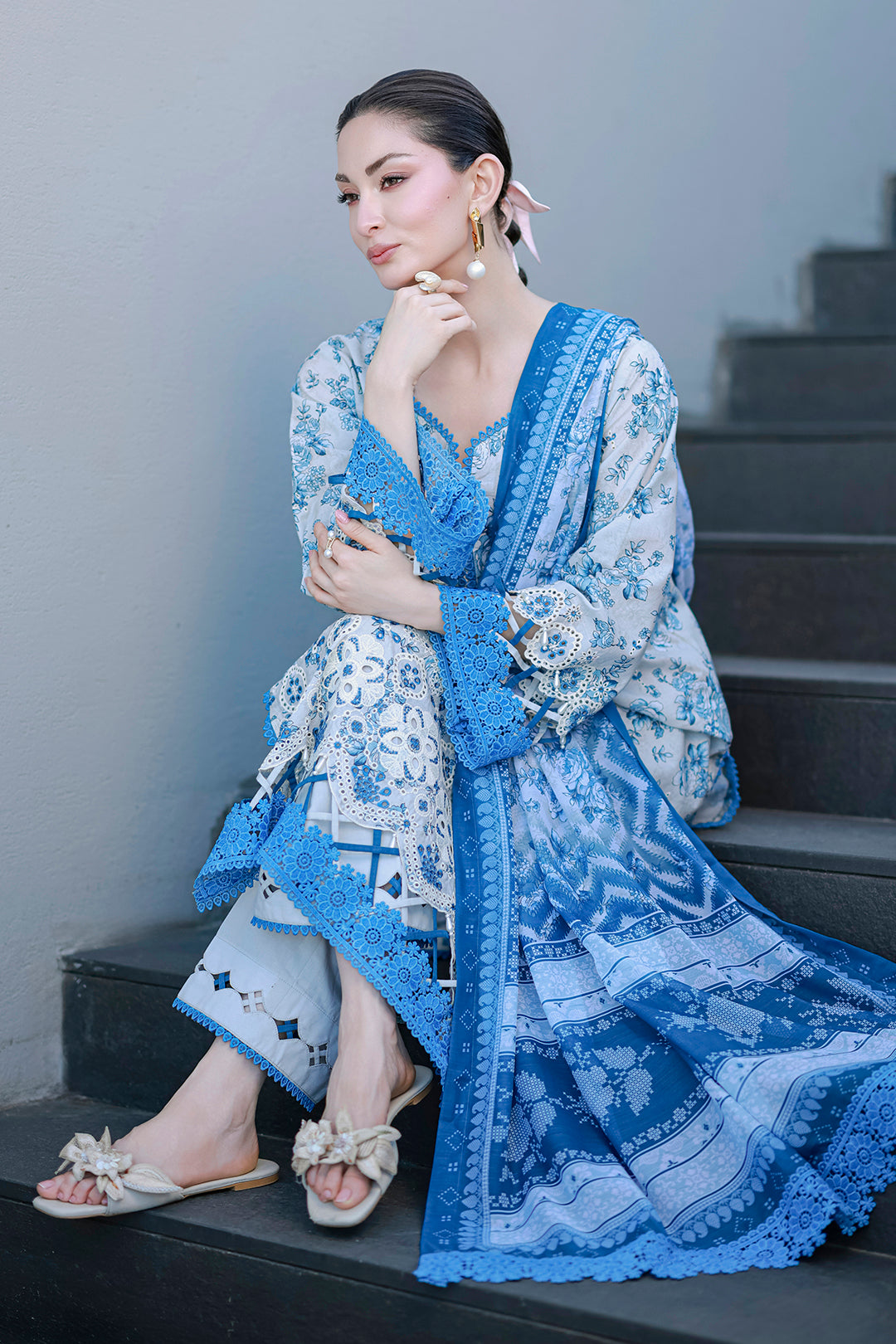 Embroidered Shirt Shalwar Dupatta