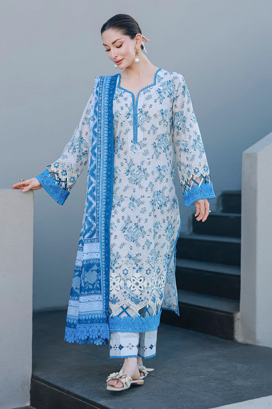 Embroidered Shirt Shalwar Dupatta
