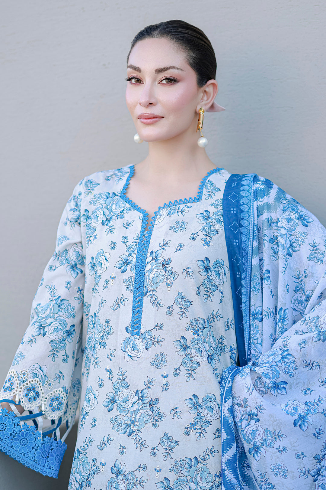 Embroidered Shirt Shalwar Dupatta