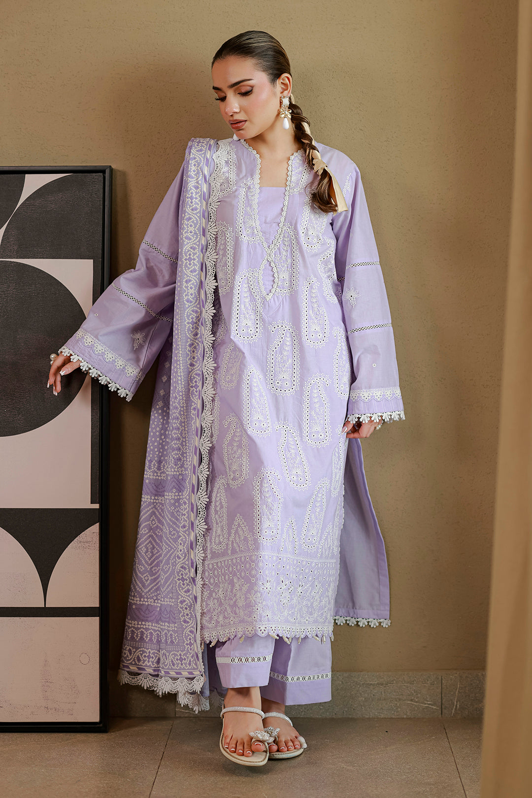 Embroidered Shirt Shalwar Dupatta