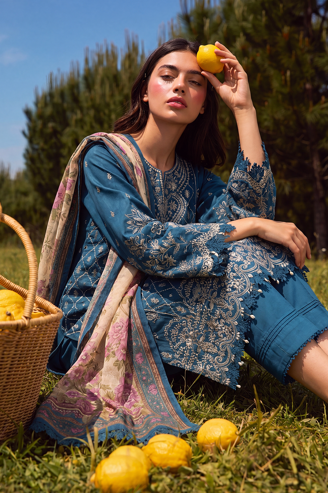 Embroidered Shirt Shalwar Dupatta