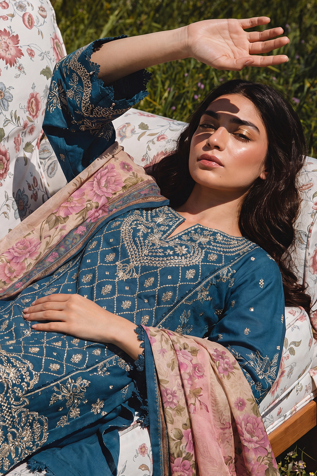 Embroidered Shirt Shalwar Dupatta
