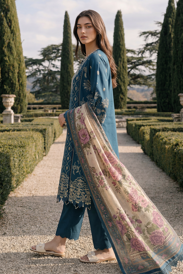 Embroidered Shirt Shalwar Dupatta