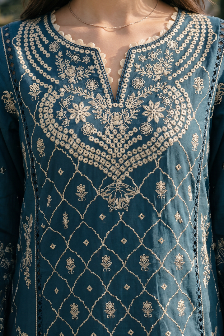 Embroidered Shirt Shalwar Dupatta