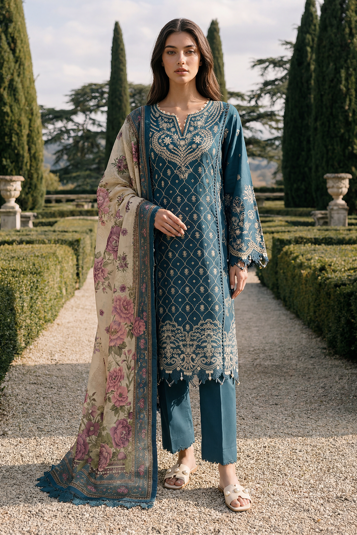 Embroidered Shirt Shalwar Dupatta