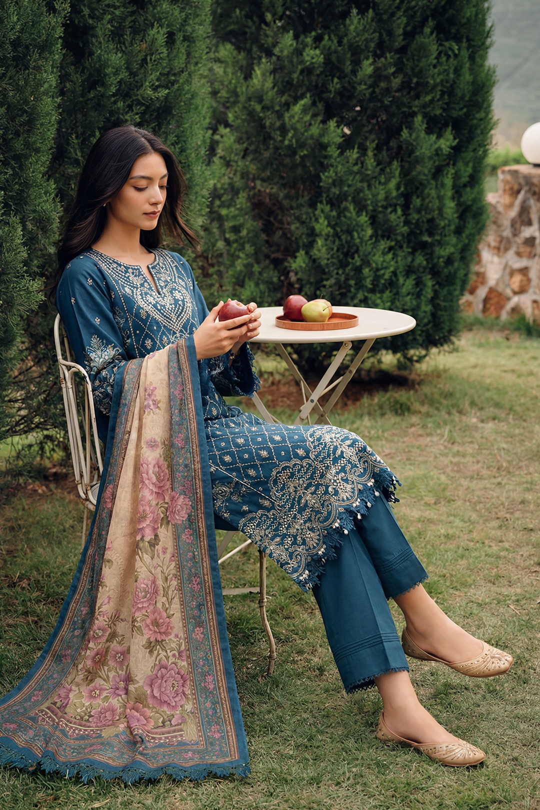 Embroidered Shirt Shalwar Dupatta