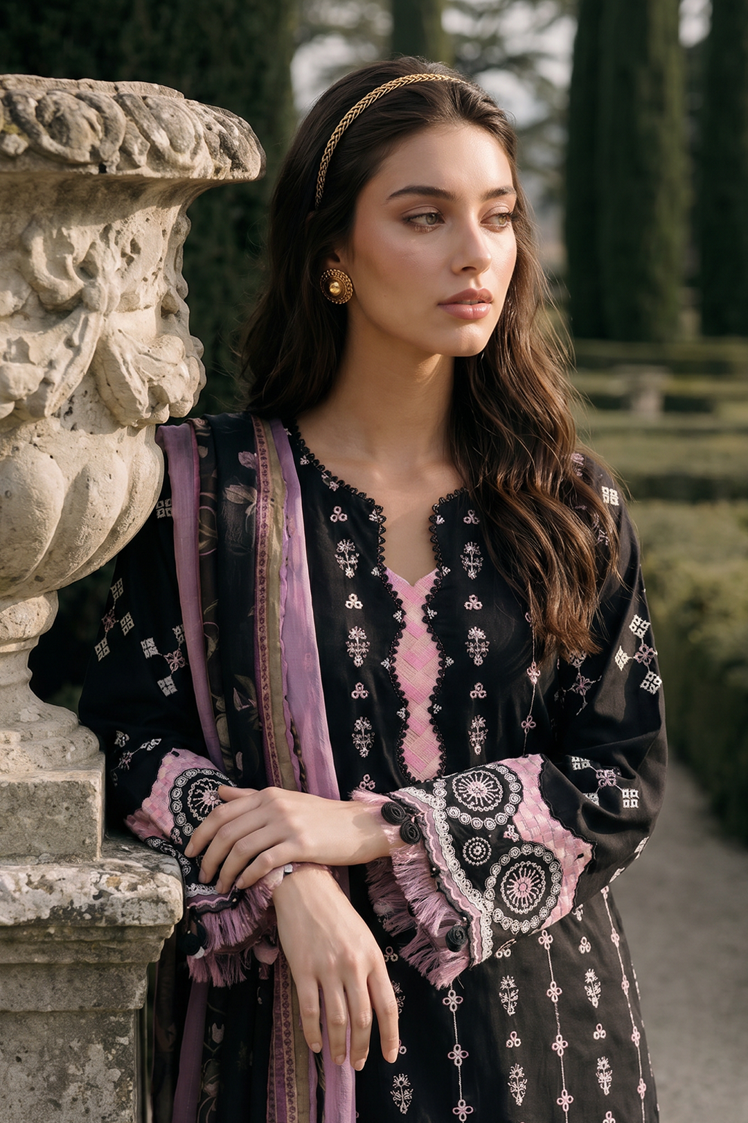 Embroidered Shirt Shalwar Dupatta