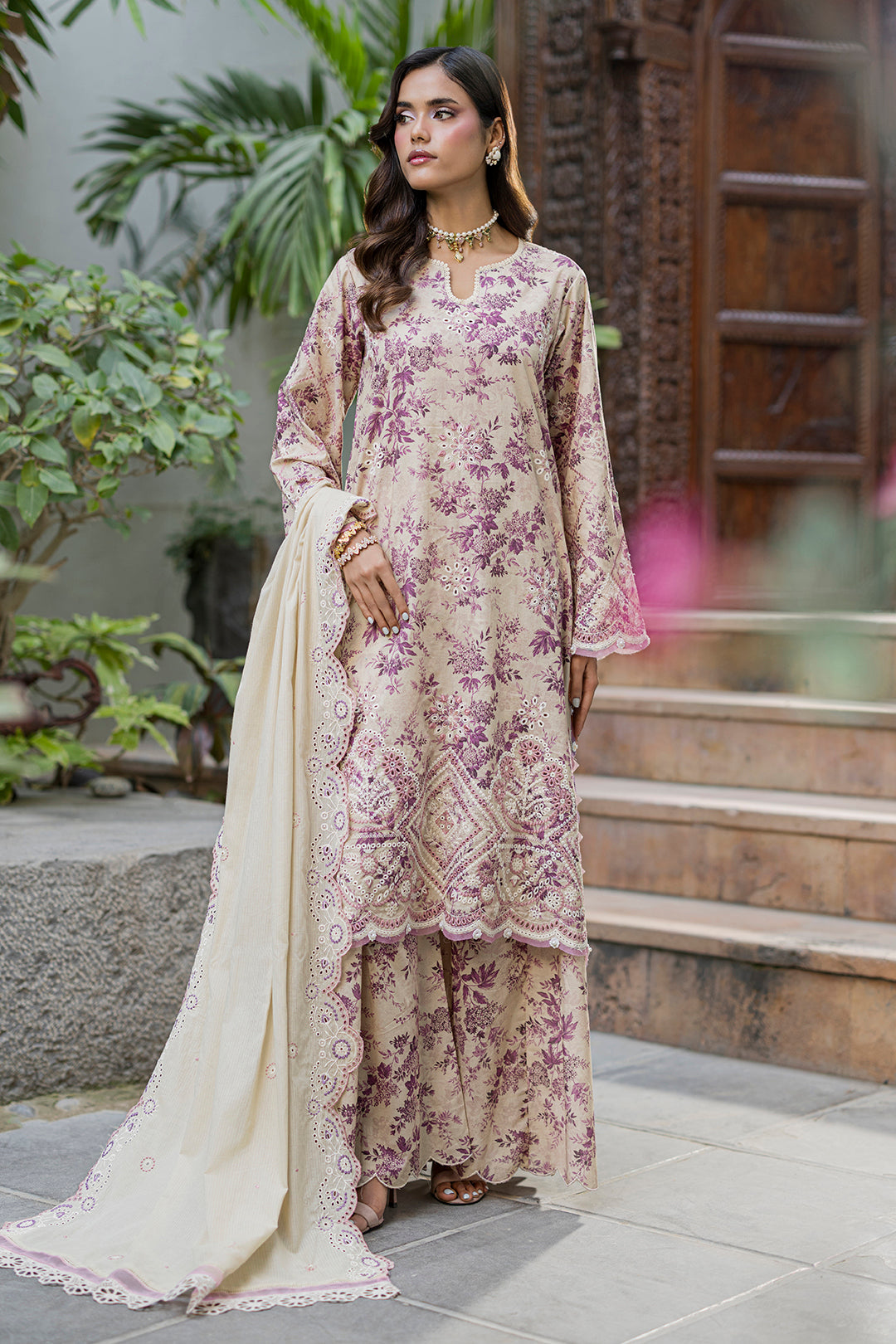 Embroidered Shirt Shalwar Dupatta