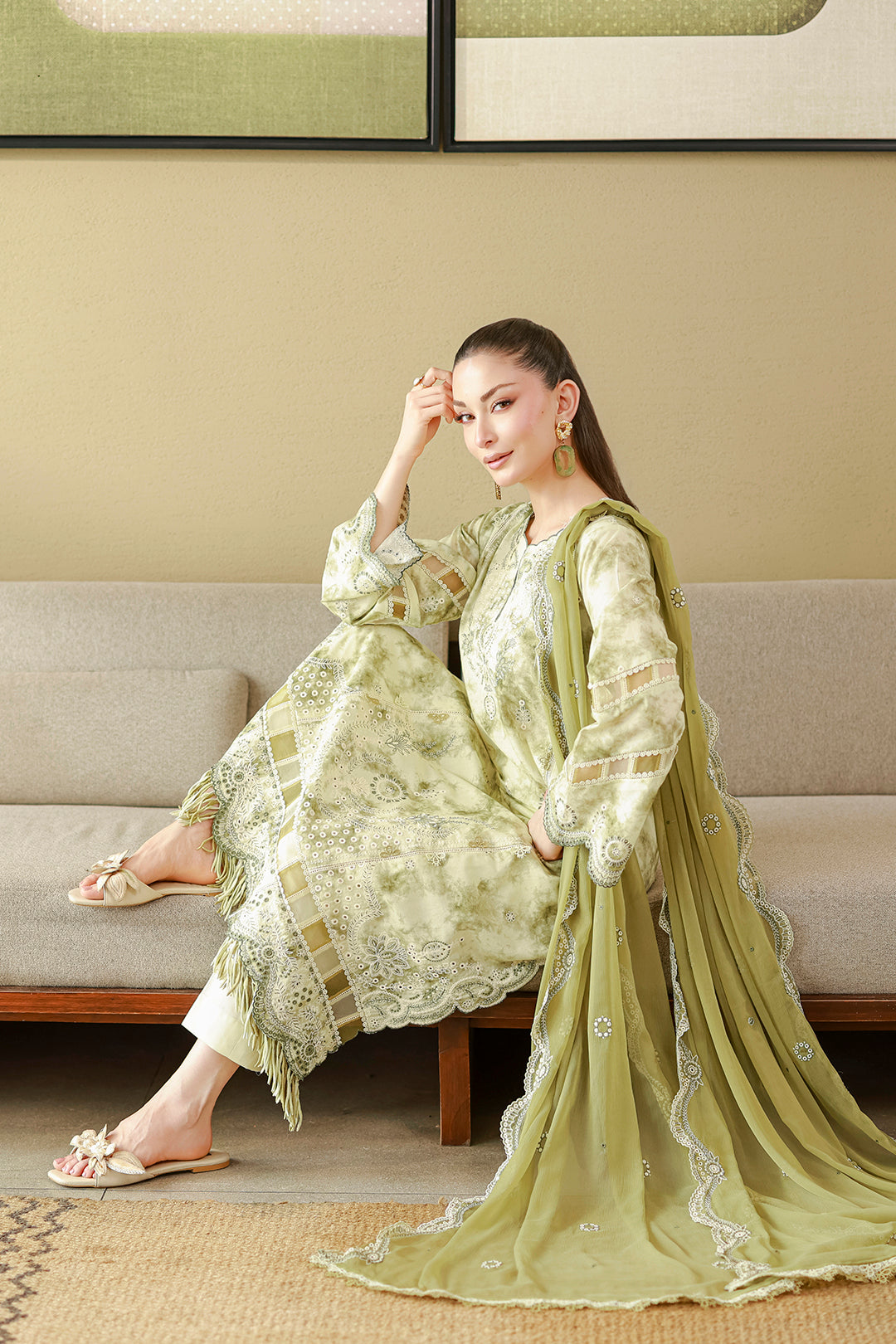 Embroidered Shirt Shalwar Dupatta