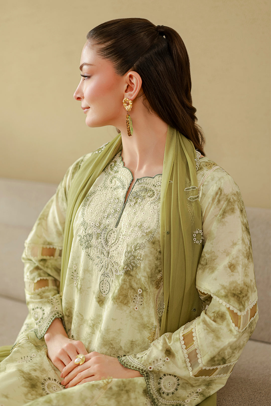 Embroidered Shirt Shalwar Dupatta
