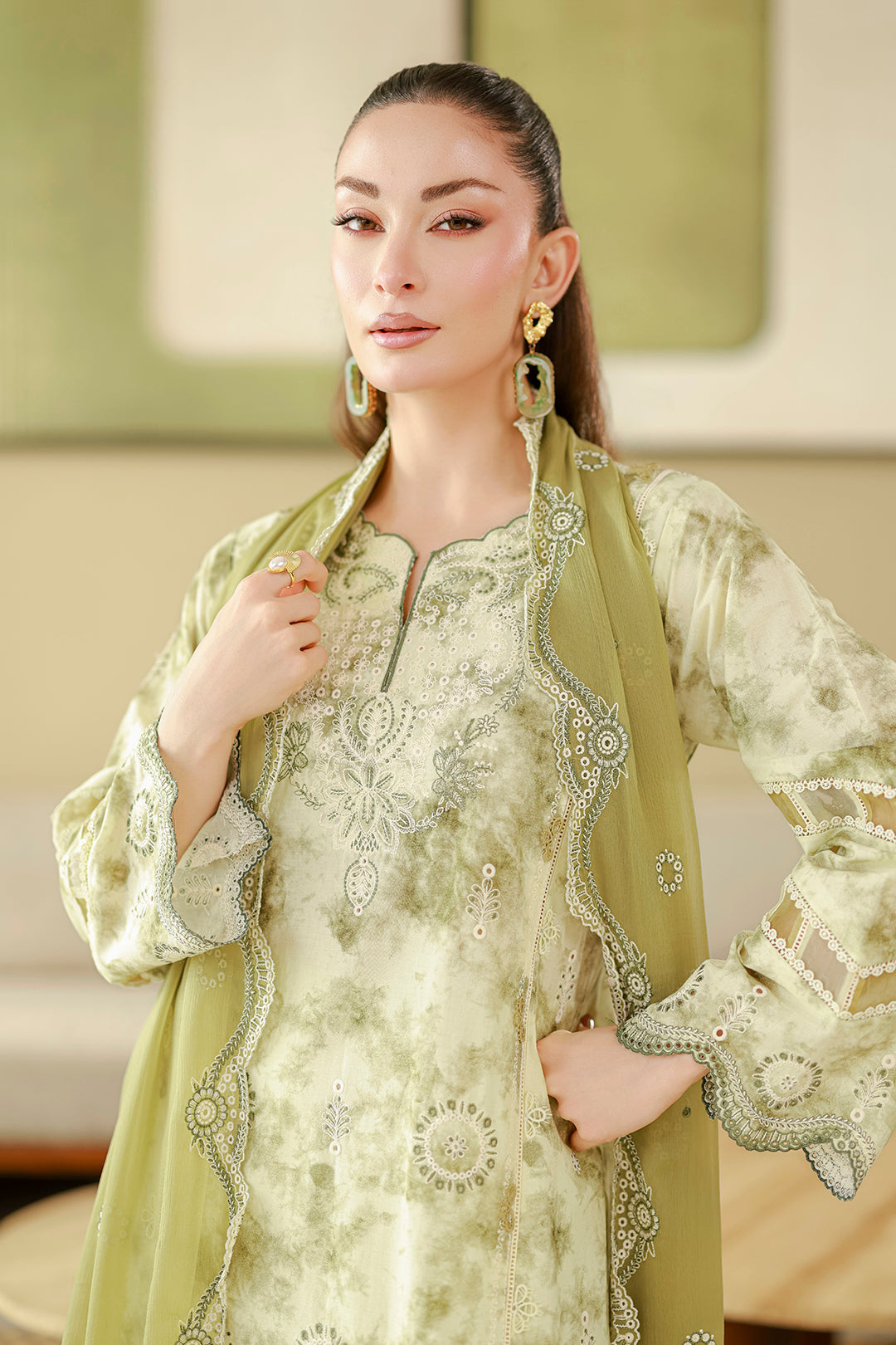 Embroidered Shirt Shalwar Dupatta