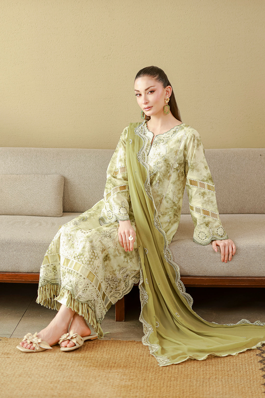 Embroidered Shirt Shalwar Dupatta