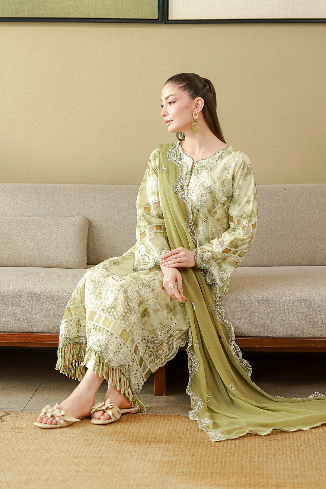 Embroidered Shirt Shalwar Dupatta