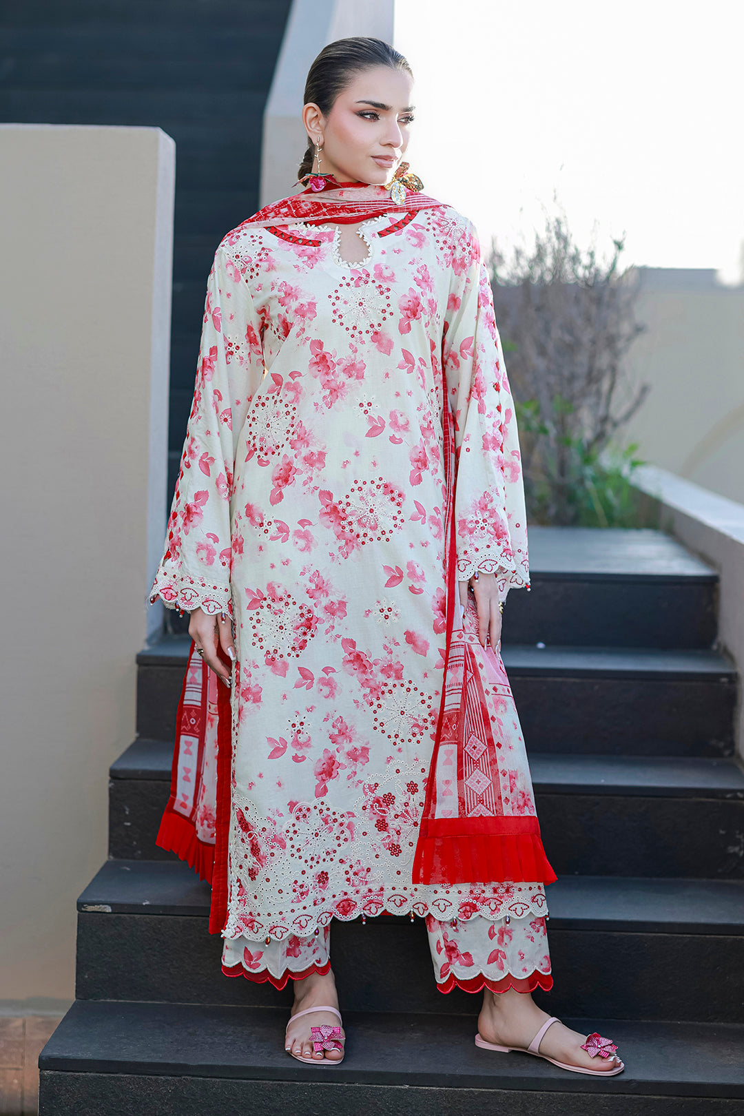 Embroidered Shirt Shalwar Dupatta