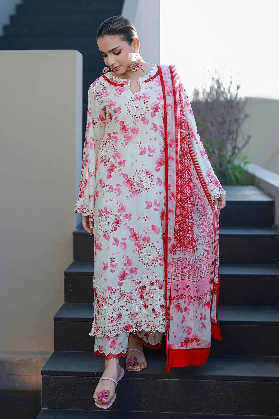 Embroidered Shirt Shalwar Dupatta
