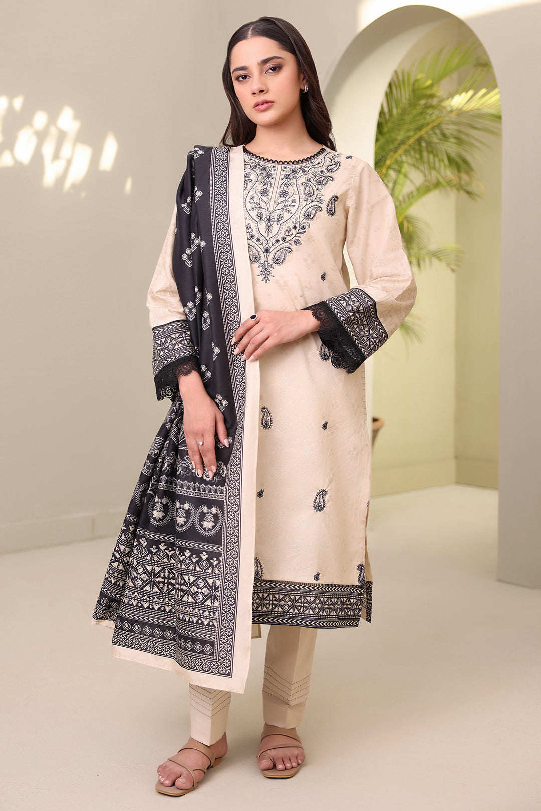 Embroidered Shirt Shalwar Dupatta