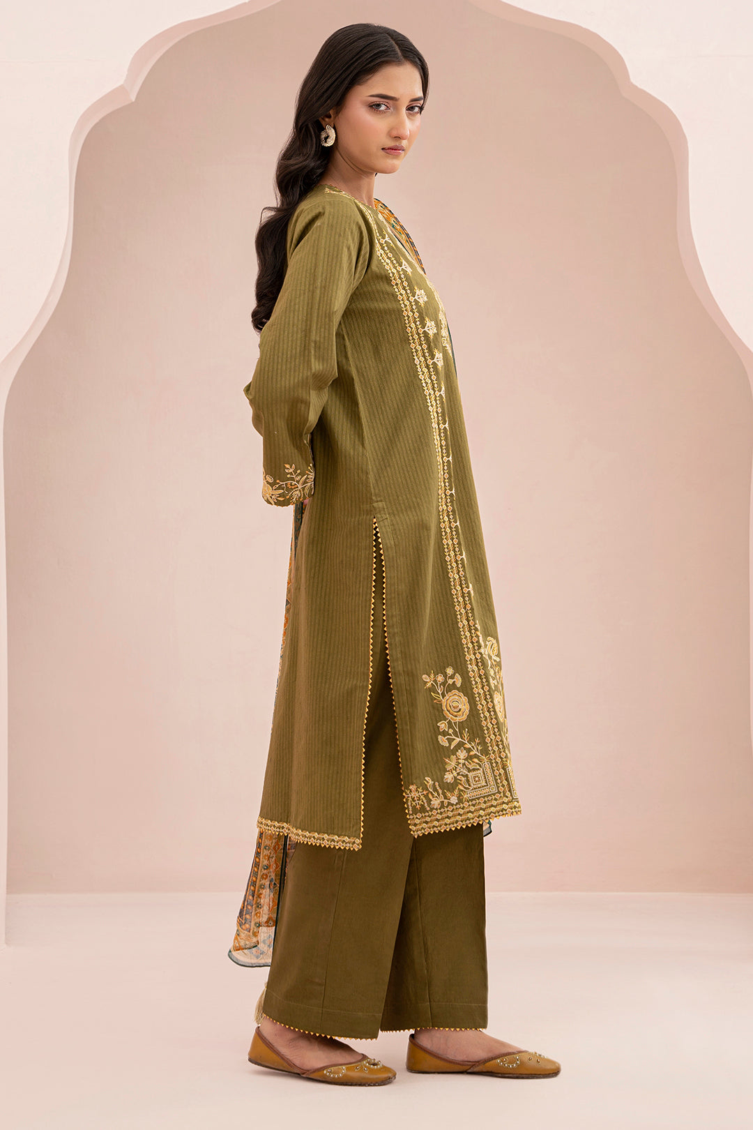 Embroidered Shirt Shalwar Dupatta
