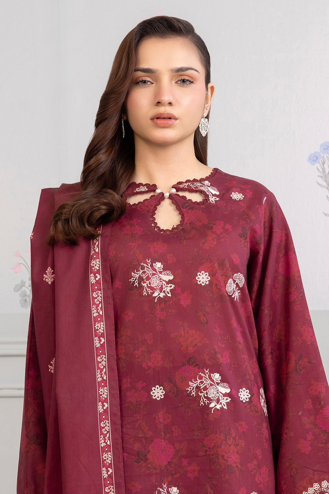 Embroidered Shirt Shalwar Dupatta