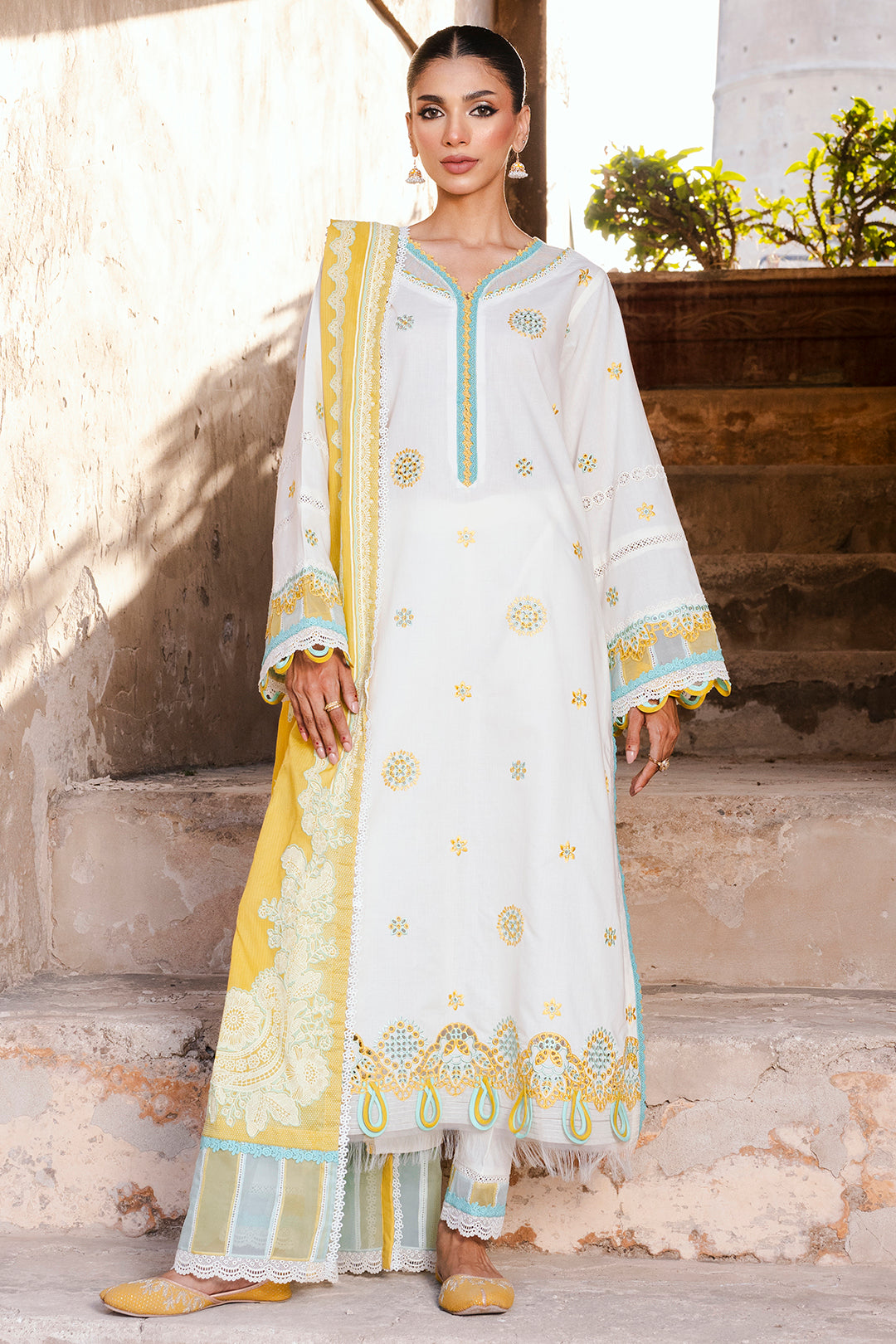 Embroidered Shirt Shalwar Dupatta