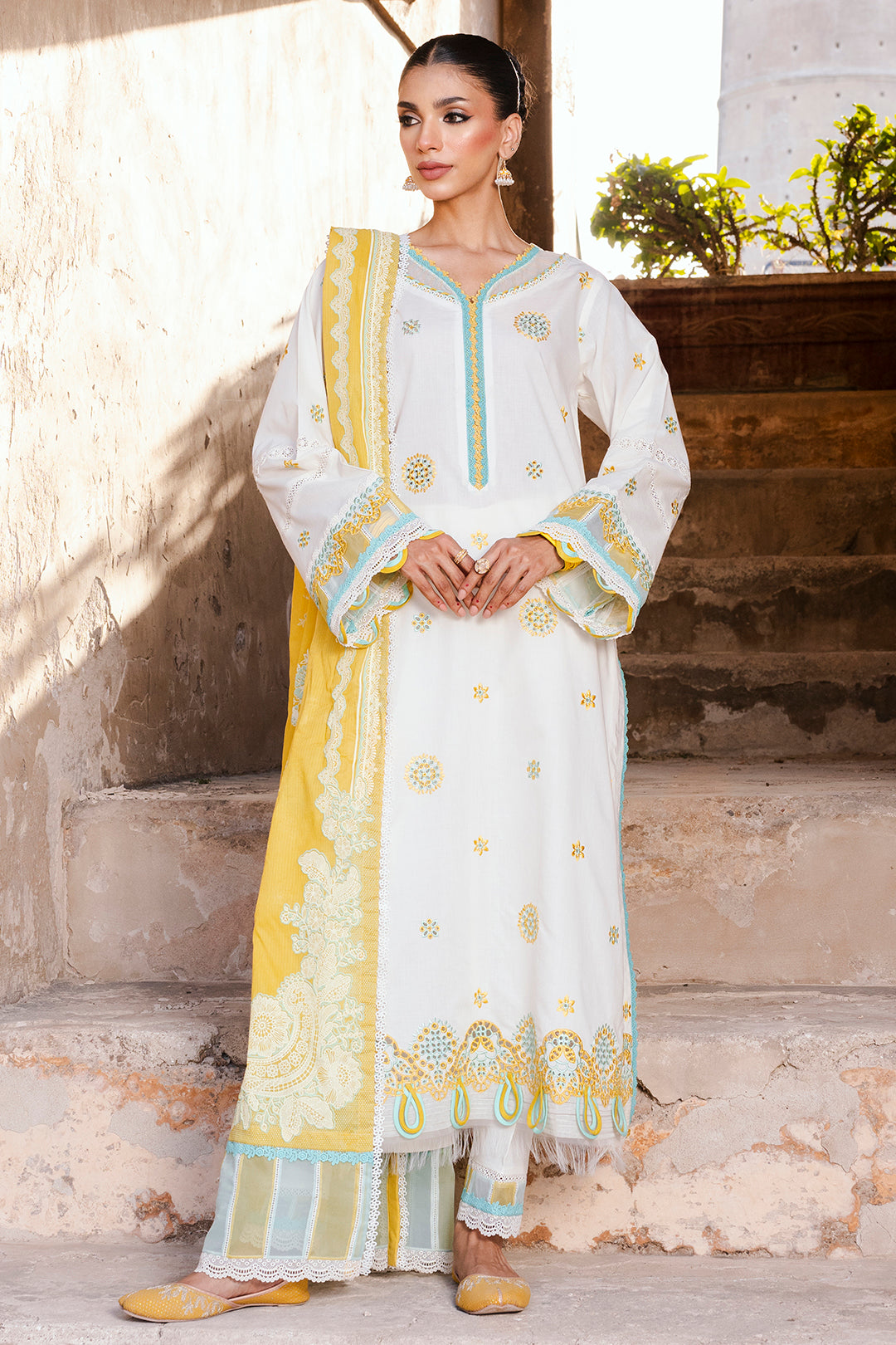 Embroidered Shirt Shalwar Dupatta