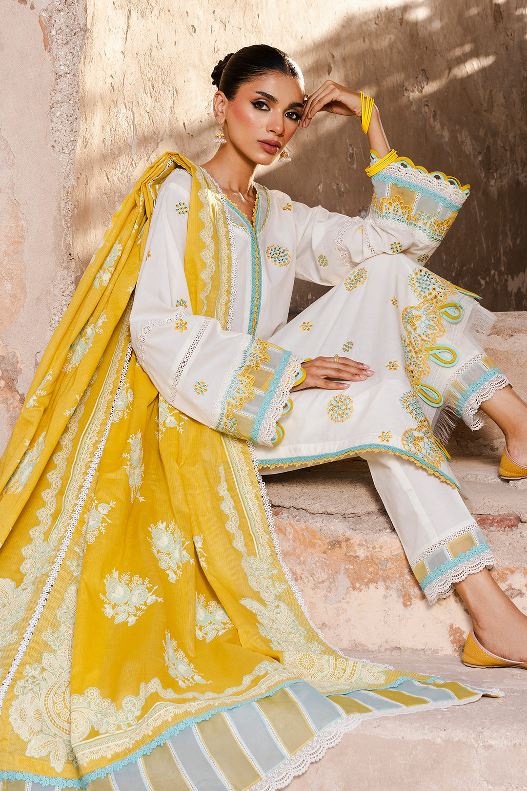 Embroidered Shirt Shalwar Dupatta