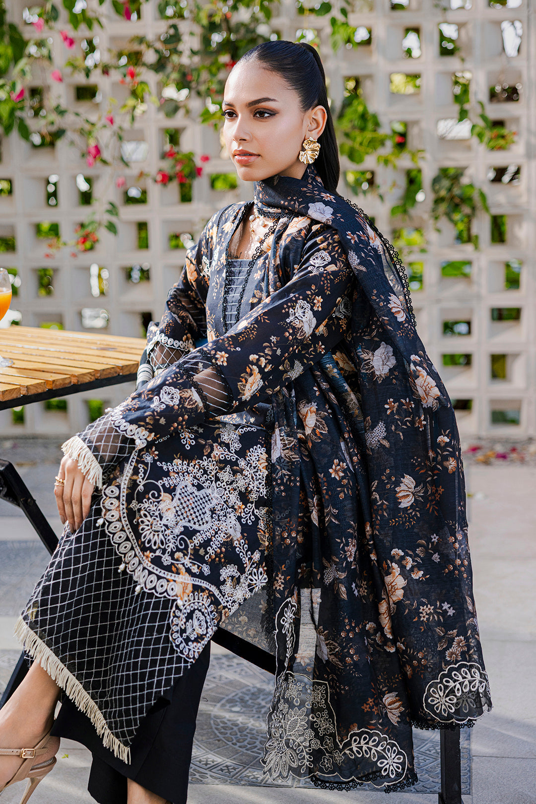 Embroidered Shirt Shalwar Dupatta