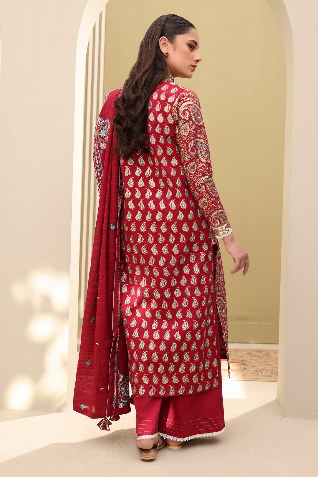 Embroidered Shirt Shalwar Dupatta
