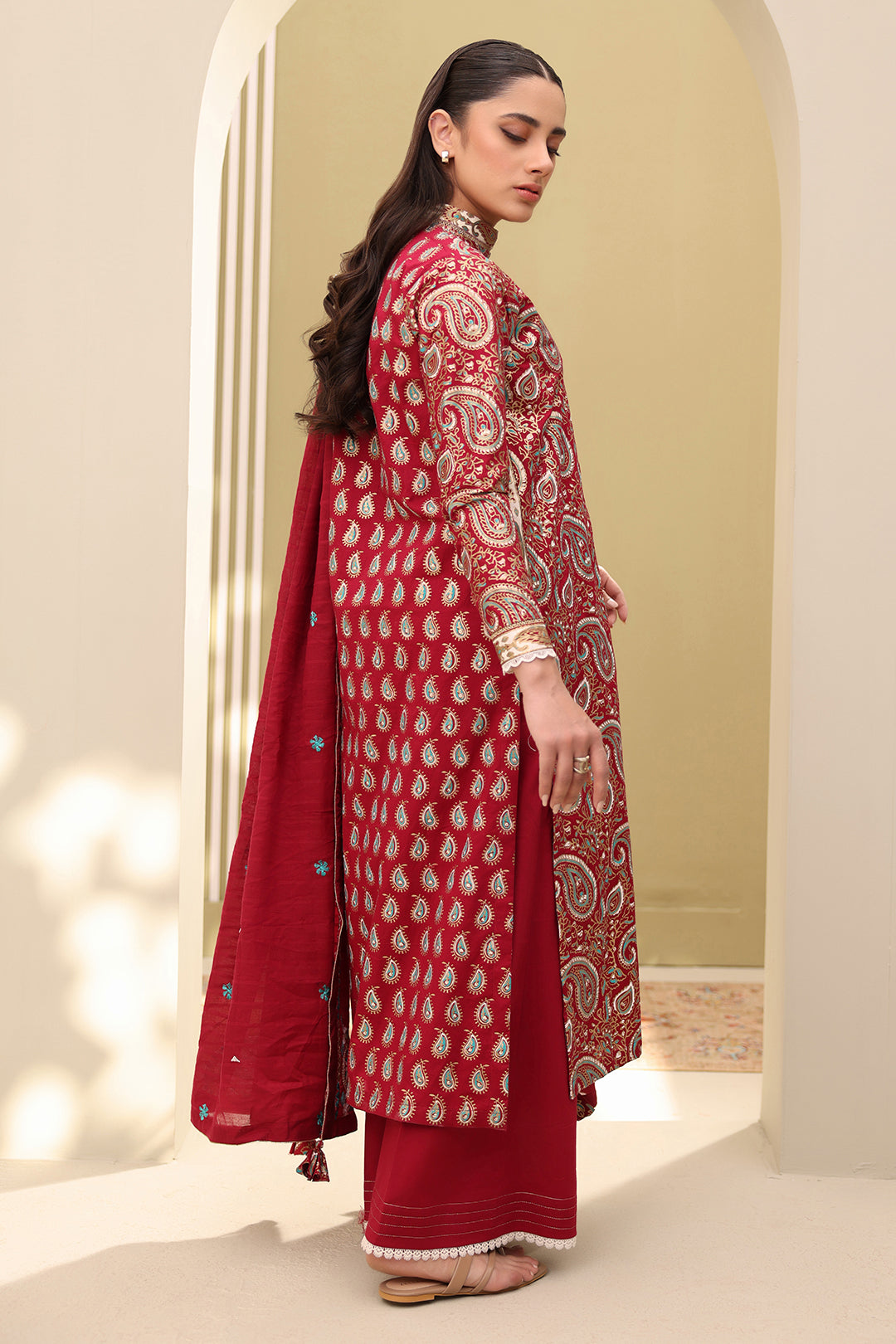 Embroidered Shirt Shalwar Dupatta