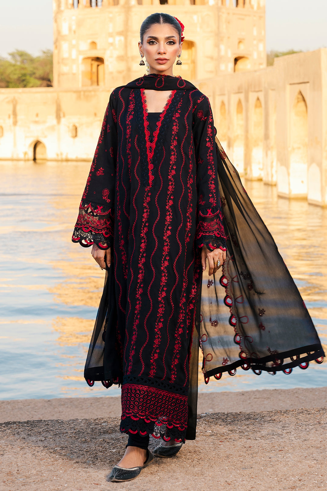 Embroidered Shirt Shalwar Dupatta