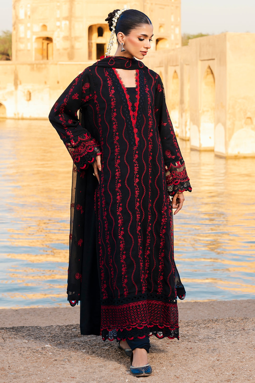 Embroidered Shirt Shalwar Dupatta