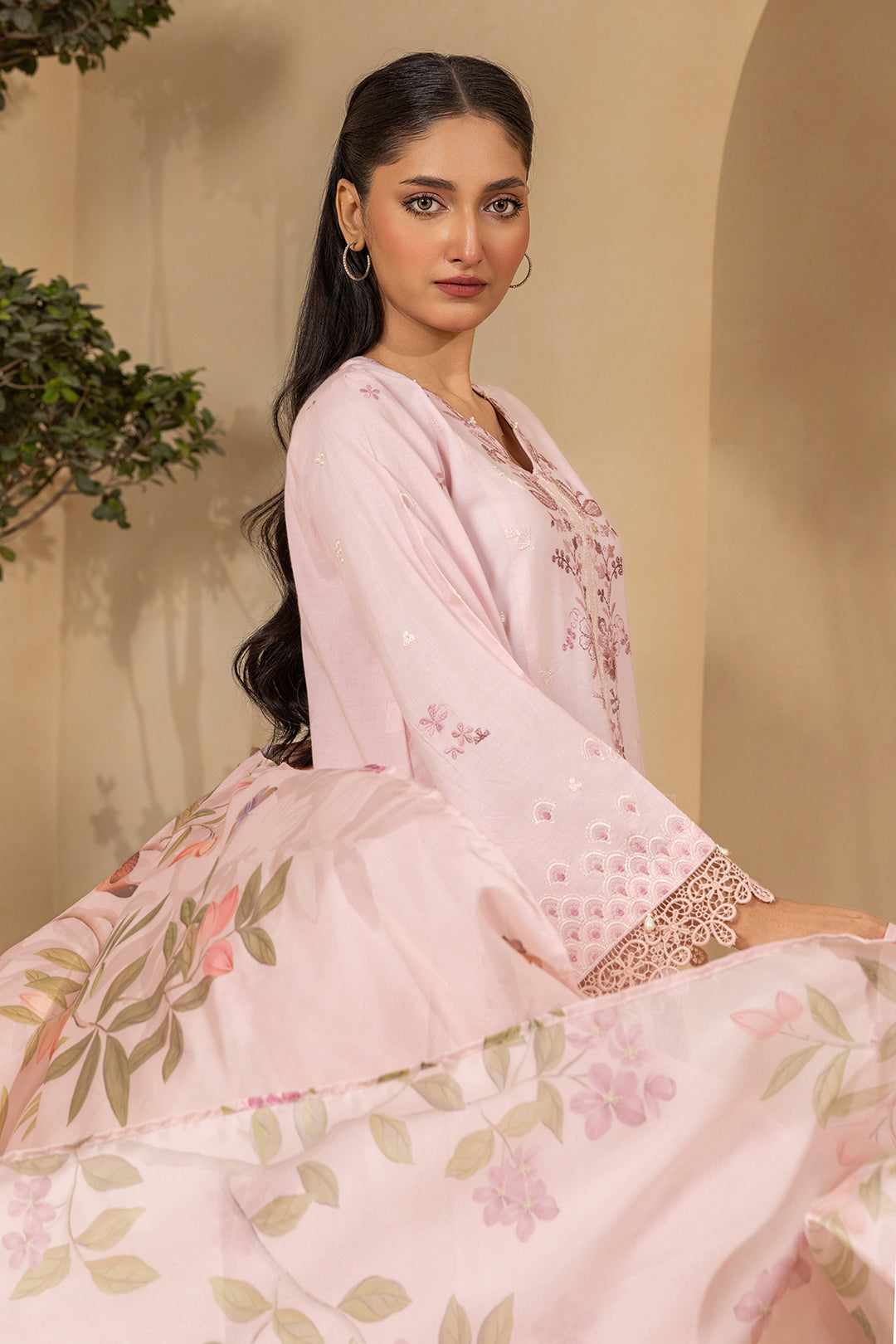 Embroidered Shirt Shalwar Dupatta